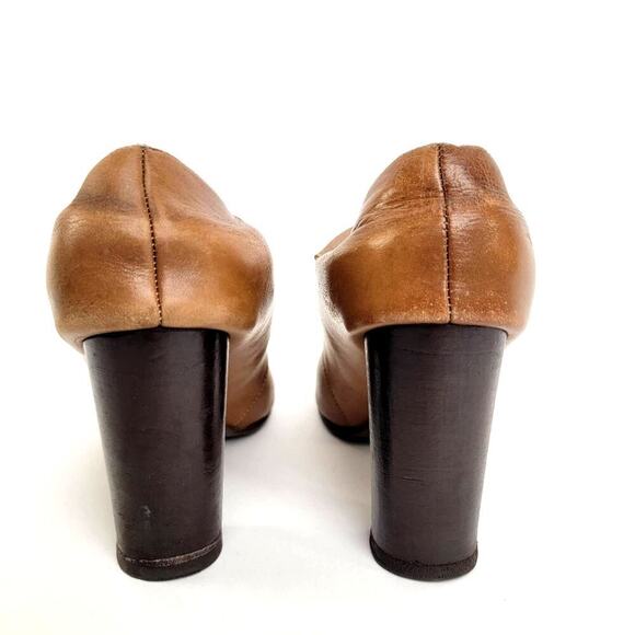 Fortress of Inca Open Toe Chunky Heel Boots - 8 - Picture 8 of 11